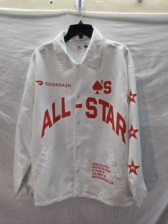 Other - Door Dash x Aces 2025 All-Star Men's Size XL White Jacket New with Tags